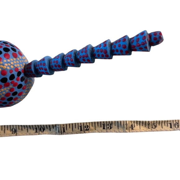 Oaxacan Armadillo Mexican Folk Art Alebrije Vibrant Colorful - Picture 8 of 8